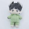 niannyyhouse 10cm 15cm 20cm Plush Doll Clothes Shirt Pants Multi-Color Plaid Pajama Set Doll Dressup (Blue, 10cm) view 4