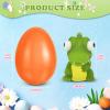 24 Pack Prefilled Easter Eggs with Animal Popping Eyes Toys, Squeeze Toys with Popping Eyes for Easter Hunt, Basket Stuffers Filler, Easter Party Favors, Classroom Prize, Surprise Egg view 3