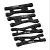 7075 Alloy Front & Rear Lower Arms Aluminum Upgrade Combo for LOSI 1:24 Micro-B 2WD Buggy RTR-LOS00007 / 1:28 Micro-T 2S 2WD RTR Stadium Truck-LOS-1392 Upgrades - Black view 1