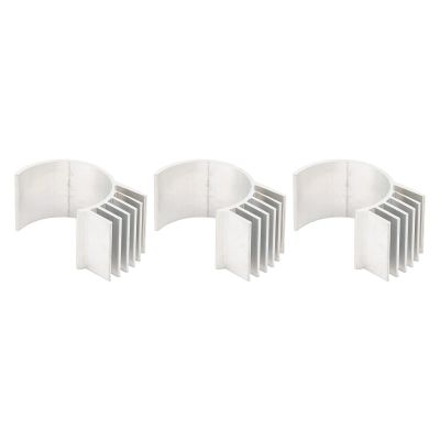 Bognajin 3PCS Aluminum Electric Motor Heat Sink Cooling Fins for 260 370 RC Car Truck Upgrade Parts, Aluminum Electric Engine Motor Heatsink Fins Cooling, Motor Cooling Heatsink, Silver