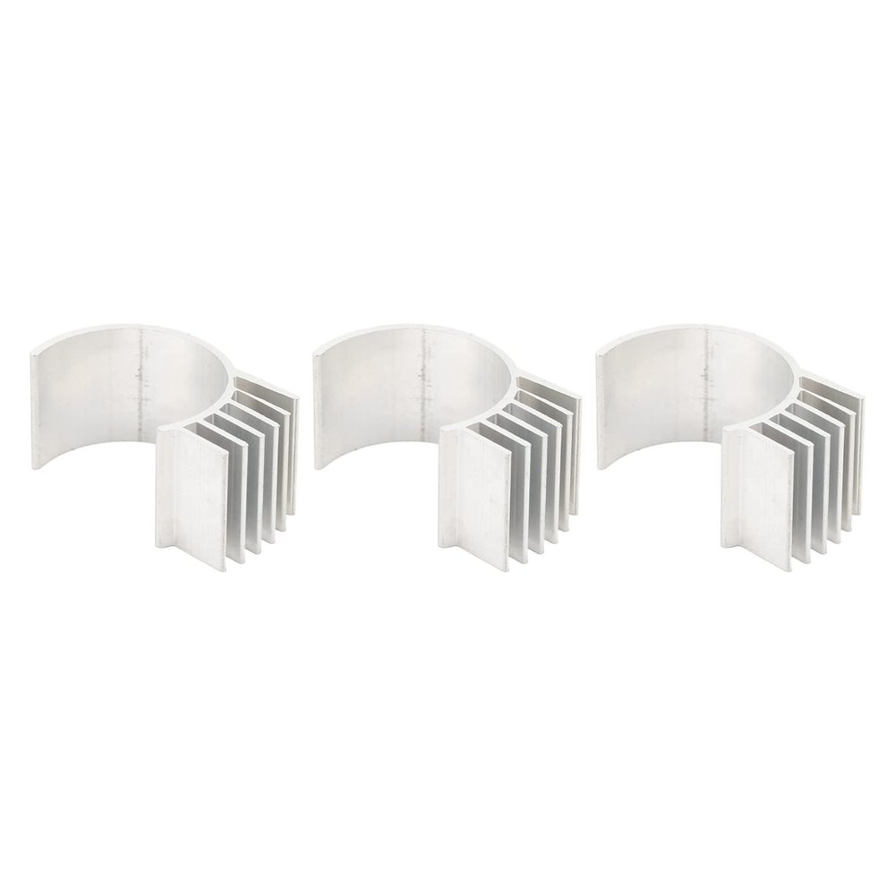 Bognajin 3PCS Aluminum Electric Motor Heat Sink Cooling Fins for 260 370 RC Car Truck Upgrade Parts, Aluminum Electric Engine Motor Heatsink Fins Cooling, Motor Cooling Heatsink, Silver
