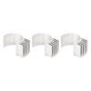 Bognajin 3PCS Aluminum Electric Motor Heat Sink Cooling Fins for 260 370 RC Car Truck Upgrade Parts, Aluminum Electric Engine Motor Heatsink Fins Cooling, Motor Cooling Heatsink, Silver view 1