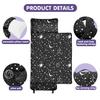 Toddler Nap Mat/Removable Pillow -Black Space- Carry Handle with Straps Closure,Extra Large 50 in*20 in Boys Sleeping Mat Nap Mat for Preschool Kindergarten, Sleeping Bag view 2