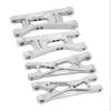 7075 Alloy Front & Rear Lower Arms Aluminum Upgrade Combo for LOSI 1:24 Micro-B 2WD Buggy RTR-LOS00007 / 1:28 Micro-T 2S 2WD RTR Stadium Truck-LOS-1392 Upgrades - Silver view 1