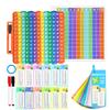 Anemeeoke Multiplication Flash Cards + Pop Fidget Multiplication Chart, Times Table Educational Flashcard 3rd Grade, 4th, 5th, 6th Grade view 1
