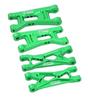 7075 Alloy Front & Rear Lower Arms Aluminum Upgrade Combo for LOSI 1:24 Micro-B 2WD Buggy RTR-LOS00007 / 1:28 Micro-T 2S 2WD RTR Stadium Truck-LOS-1392 Upgrades - Green view 1