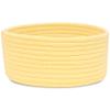 ABenkle Small Woven Basket, Empty Tiny Shallow Storage Basket, Mini Cotton Rope Baskets, Round Decorative Hamper, Basket Storage Bins for Toys, Spa, Socks, Nursery, Living Room view 1