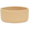 ABenkle Small Woven Basket, Empty Tiny Shallow Storage Basket, Mini Cotton Rope Baskets, Round Decorative Hamper, Basket Storage Bins for Toys, Spa, Socks, Nursery, Living Room view 1