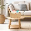 ABenkle Small Woven Basket, Empty Tiny Shallow Storage Basket, Mini Cotton Rope Baskets, Round Decorative Hamper, Basket Storage Bins for Toys, Spa, Socks, Nursery, Living Room view 3