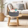 ABenkle Small Woven Basket, Empty Tiny Shallow Storage Basket, Mini Cotton Rope Baskets, Round Decorative Hamper, Basket Storage Bins for Toys, Spa, Socks, Nursery, Living Room view 3