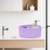 ABenkle Small Woven Basket, Empty Tiny Shallow Storage Basket, Mini Cotton Rope Baskets, Round Decorative Hamper, Basket Storage Bins for Toys, Spa, Socks, Nursery, Living Room view 4