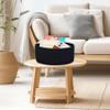 ABenkle Small Woven Basket, Empty Tiny Shallow Storage Basket, Mini Cotton Rope Baskets, Round Decorative Hamper, Basket Storage Bins for Toys, Spa, Socks, Nursery, Living Room view 3