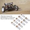 10pcs M3 Aluminum Link Rod End Joints, Metal Ball End Heads for AXIAL SCX10 1/10 RC Car, Upgrade Accessories, Easy Install, Sturdy and High Performance (Silver) view 3
