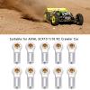 10pcs M3 Aluminum Link Rod End Joints, Metal Ball End Heads for AXIAL SCX10 1/10 RC Car, Upgrade Accessories, Easy Install, Sturdy and High Performance (Silver) view 4