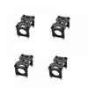 4 Sets Full Carbon Fiber Tube Clip Clamp Plate Motor Base Kit Mount Support Compatible With RC Multicopter 12mm 16mm 20mm 22mm 25mm 30mm(22MM) view 1