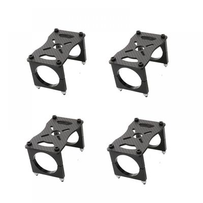 4 Sets Full Carbon Fiber Tube Clip Clamp Plate Motor Base Kit Mount Support Compatible With RC Multicopter 12mm 16mm 20mm 22mm 25mm 30mm(25MM)