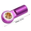 10pcs M3 Aluminum Link Rod End Joints, Metal Ball End Heads for AXIAL SCX10 1/10 RC Car, Upgrade Accessories, Easy Install, Sturdy and High Performance (Purple) view 2