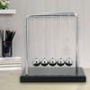 MUNEFE Swing Balance Balls, Steel Balance Ball, Newtons Cradle Pendulum, Suitable for Home Office Desk Decoration view 3