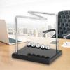 MUNEFE Swing Balance Balls, Steel Balance Ball, Newtons Cradle Pendulum, Suitable for Home Office Desk Decoration view 4