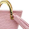 CoudarTitie Miniature Tote Bag for 1:6 Figures, PU Leather Handbag for Women Dolls, Pink view 4