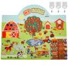 Fizocosisto Felt Board Story Set Farm Theme Felt Story Board Early Educational Storytelling Felt Board Interactive Learning Felt Board Funny Preschool Felt Board for Preschool Boys Girls US(1) view 1