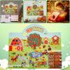Fizocosisto Felt Board Story Set Farm Theme Felt Story Board Early Educational Storytelling Felt Board Interactive Learning Felt Board Funny Preschool Felt Board for Preschool Boys Girls US(1) view 4