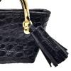 CoudarTitie Miniature Tote Bag for 1:6 Figures, PU Leather Handbag for Women Dolls, Black view 4
