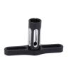 17mm Metal Hex Nuts Sleeve Wrench, T Handle Design, for 1/10 1/8 Off Road RC Car Wheel Removal, Rust Resistant, Sturdy Aluminum Alloy Tool, Black view 2