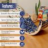 Montessori Climbing Arch | Wooden Rocker Arch for Kids | Large Size Climbing Arch for Toddler | Wooden Climbing Arch and Rocker | Indoor Playground for Climbing (Jungle) view 2