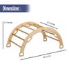 Montessori Climbing Arch | Wooden Rocker Arch for Kids | Large Size Climbing Arch for Toddler | Wooden Climbing Arch and Rocker | Indoor Playground for Climbing (Jungle) view 3