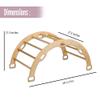 Montessori Climbing Arch | Wooden Rocker Arch for Kids | Large Size Climbing Arch for Toddler | Wooden Climbing Arch and Rocker | Indoor Playground for Climbing (Map) view 3