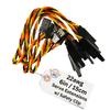 BackBay R/C 15cm / 6in 22awg Twisted Servo Extension Cable with Locking Safety Clip - 60 Strands for RC Vehicles, Drones, E-Bikes - 5 Wires per Pack view 1