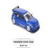 1:64 Diecast Model Car Compatible with Honda Civic (EG6) v1.5 PANDEM Metallic Blue Limited Edition by Pop Race PR640127 view 3