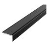 Stair Edge Trim, Vinyl Rubber Stair Nosing, Non-Slip Self Stair Edge Protector Suitable for Indoor/Outdoor Stairs, Non-Slip and Waterproof(Black,150cm/59in) view 1