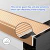 Stair Edge Trim, Vinyl Rubber Stair Nosing, Non-Slip Self Stair Edge Protector Suitable for Indoor/Outdoor Stairs, Non-Slip and Waterproof(Black,150cm/59in) view 4