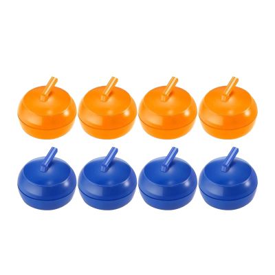 8X Tabletop Curling Game Child Parent Interactive Curling Board Game for Outdoor