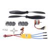 10T 1400KV Brushless Motor, 30A ESC, Drone Motor ESC Kit for 550 RC Quadcopter, with Alloy Steel and ABS Material, for RC Gliders, Quadcopters, Helicopters view 1