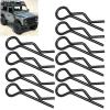 10Pcs 7MM RC Car Shell Clip RShape Metal Body Clips Pins for 1/5 1/6 1/8 1/10 RC Car (Black) view 3