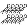 10Pcs 7MM RC Car Shell Clip RShape Metal Body Clips Pins for 1/5 1/6 1/8 1/10 RC Car (Black) view 4