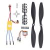 1000KV RC Brushless Motor 13T with 30A Brushless Motor ESC Kit for RC Plane for 550 Plane view 1