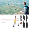 1000KV RC Brushless Motor 13T with 30A Brushless Motor ESC Kit for RC Plane for 550 Plane view 4