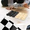 24PCS Wooden Draughts Checker Game Set, Wood Chess Pieces with Chessboard Fun Intellectual Game for All Ages view 4