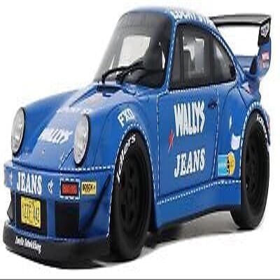 RWB Bodykit Arrow Blue 1/18 Model Car by GT Spirit GT448