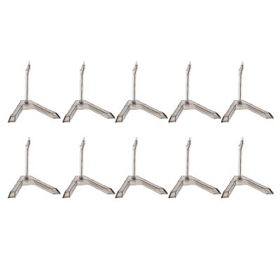 Alomejor 10 pcs Action Figure Stand Kits, Flexible Model Holder Base for SD BB HG 1/144 Scale Easy to Adjust, Made of ABS Material (ABS)