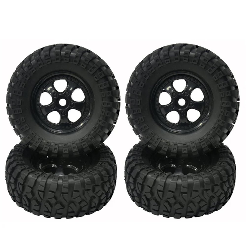 4Pcs Rubber Tires Tyre Wheel for HBX for HAIB-OXING 901 901A 903 903A 905 905A 1/12 RC Car Upgrades Parts Spare Accessories