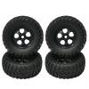 4Pcs Rubber Tires Tyre Wheel for HBX for HAIB-OXING 901 901A 903 903A 905 905A 1/12 RC Car Upgrades Parts Spare Accessories view 1