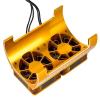 Metal Dual Cooling Fan 4985 1717 Motor Heat Sink for 1/5 Trxs for X-Maxx 6S 8S for ARR-ma for KRA-TON RC Car Upgrades Parts(Yellow) view 4