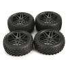 4Pcs 86mm Tires Wheel Tyre for Wl-Toys 144001 124019 104001 RC Car Upgrade Parts 1/10 1/12 1/14 Scale Off Road Buggy view 1
