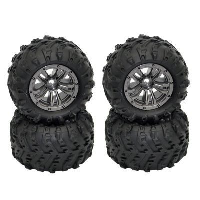 4 Pcs Wheel Tire Tyre 45-ZJ03 for XLH for Xinle-Hong 9145 for Ho-sim 9145 1/20 Truck RC Car Spare Parts Accessories