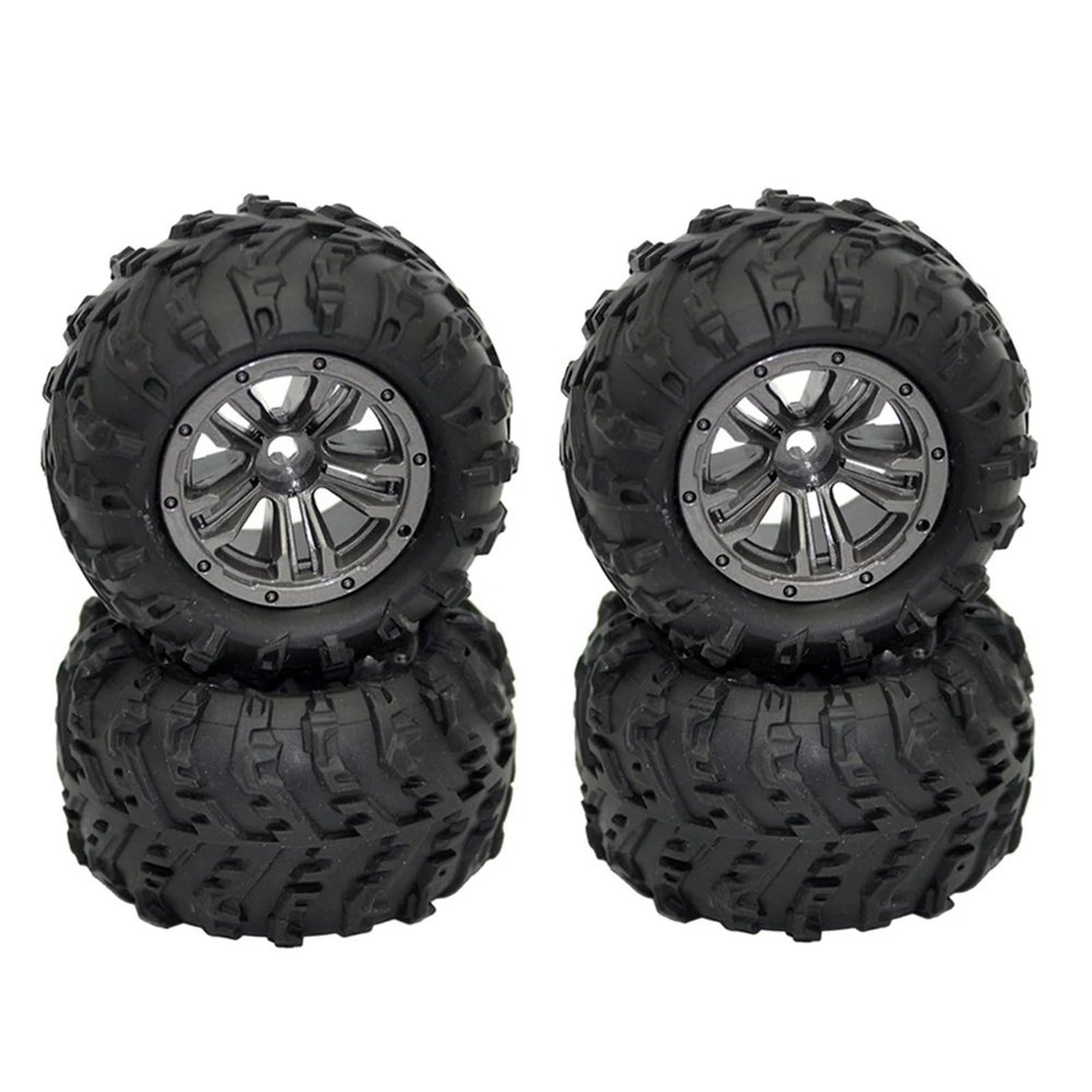 4 Pcs Wheel Tire Tyre 45-ZJ03 for XLH for Xinle-Hong 9145 for Ho-sim 9145 1/20 Truck RC Car Spare Parts Accessories